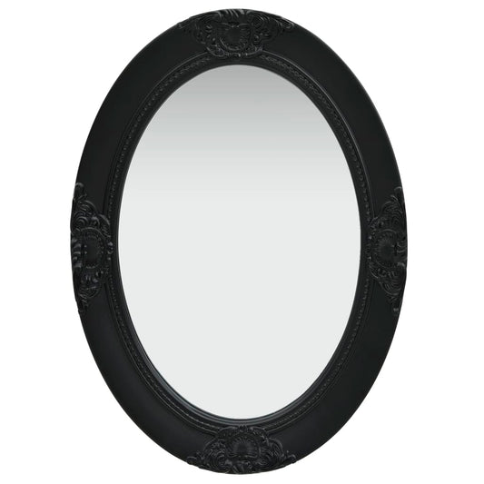 vidaXL Wall Mirror Baroque Style 50x70 cm Black