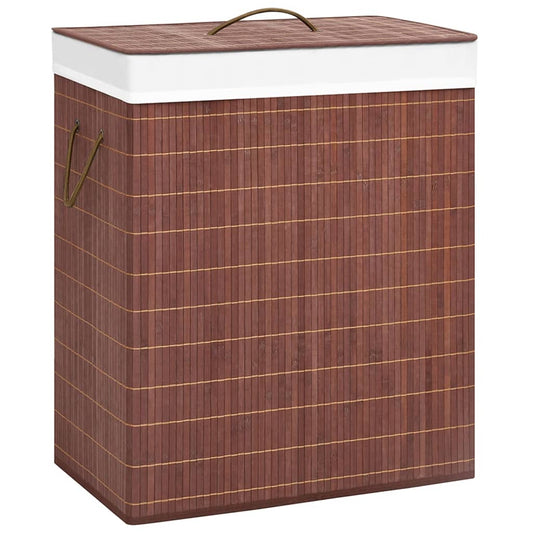 vidaXL Bamboo Laundry Basket Brown 100 L