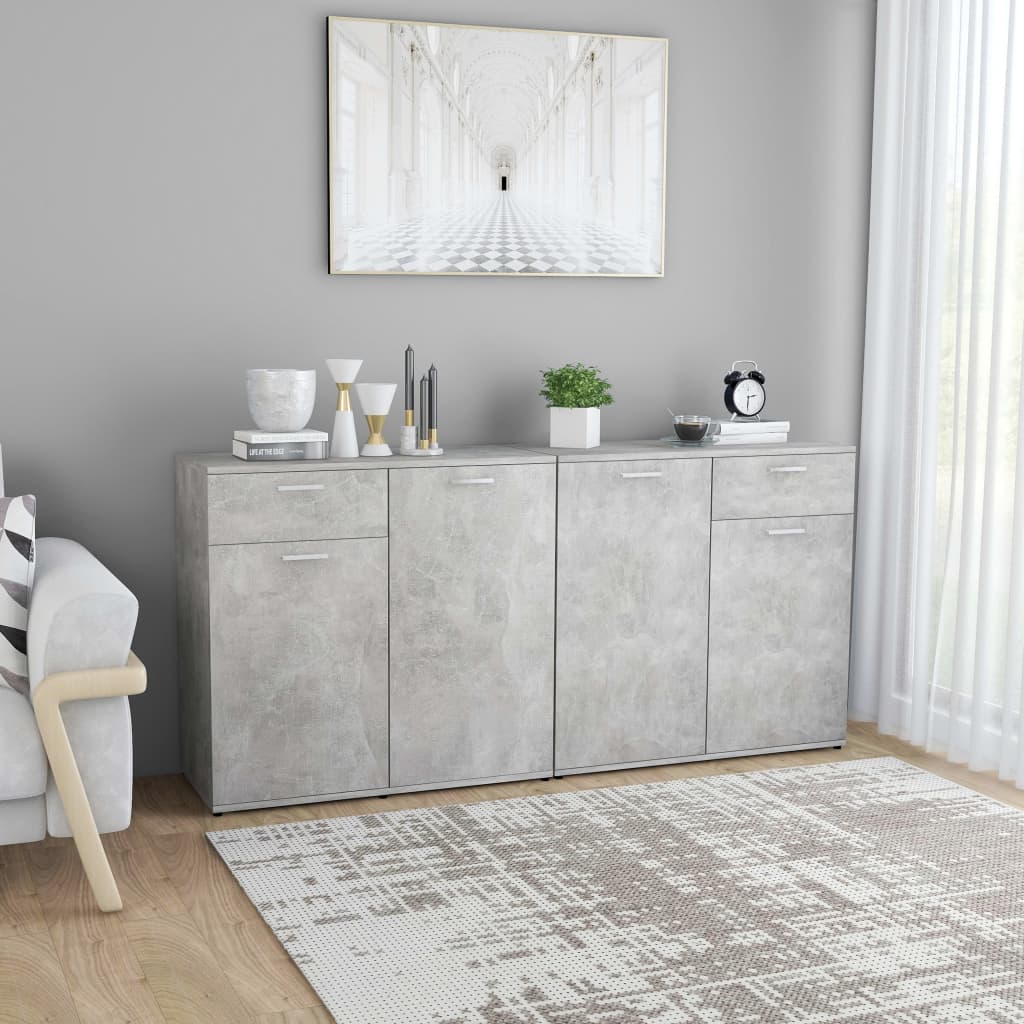 vidaXL Sideboard Concerte Grey 160x36x75 cm Engineered Wood