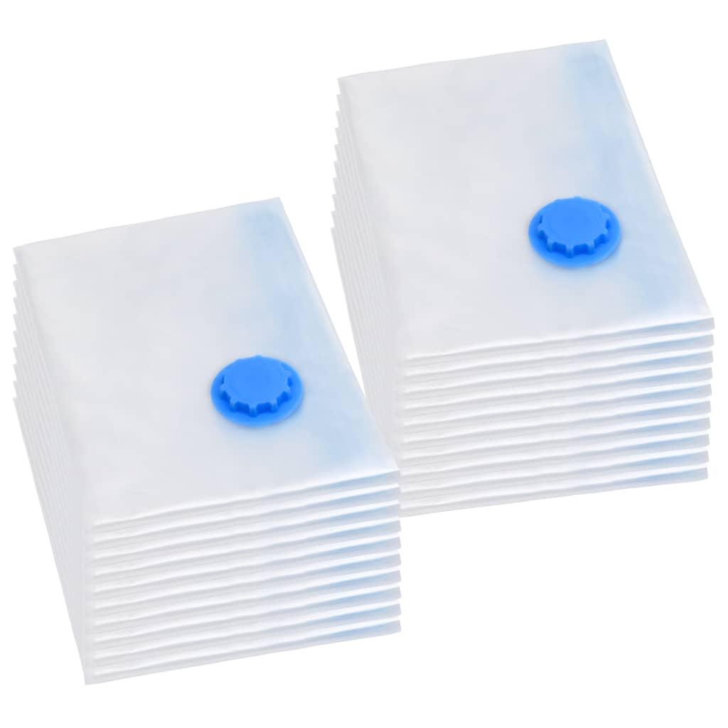 vidaXL Vacuum Travel Storage Bags Clothing Bags 120x70 cm 20 pcs
