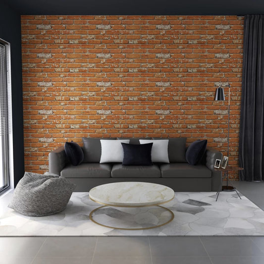 vidaXL 3D Wall Panels with Light Brown Brick Design 11 pcs EPS