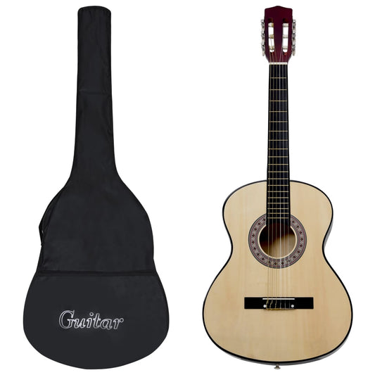vidaXL Classical Guitar for Beginner with Bag 4/4 39"