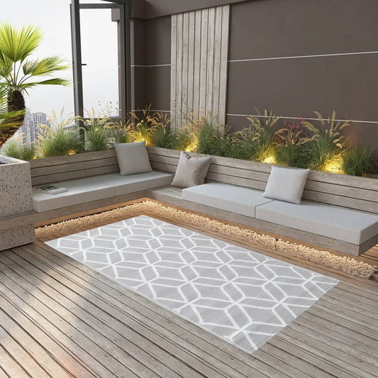 vidaXL Outdoor Carpet Grey 80x150 cm PP