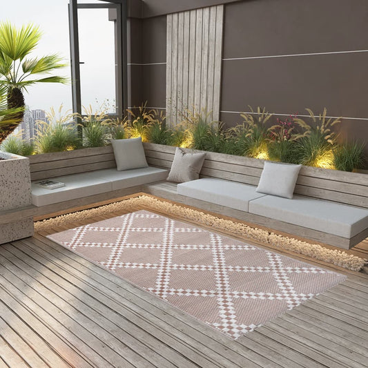 vidaXL Outdoor Carpet Brown 160x230 cm PP