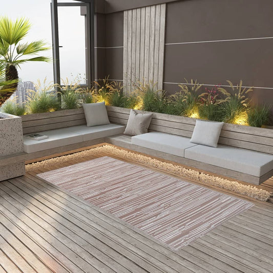 vidaXL Outdoor Carpet Brown 120x180 cm PP