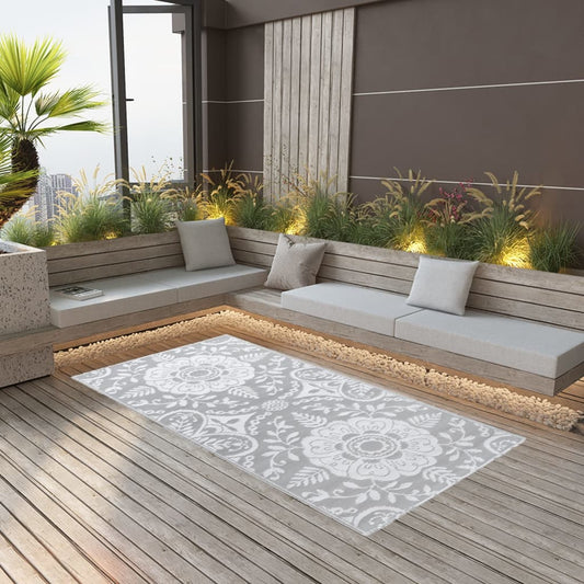 vidaXL Outdoor Carpet Light Grey 190x290 cm PP