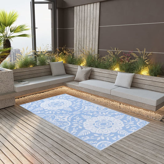 vidaXL Outdoor Carpet Baby Blue 190x290 cm PP