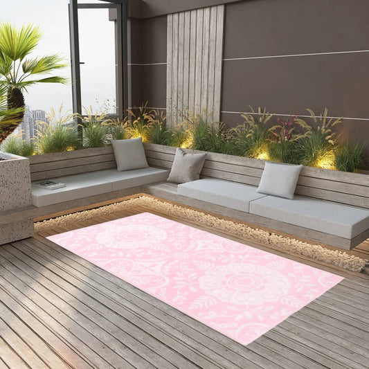 vidaXL Outdoor Carpet Pink 120x180 cm PP