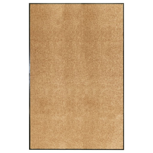 vidaXL Doormat Washable Cream 120x180 cm