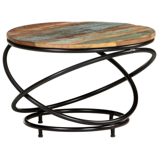 vidaXL Coffee Table 60x60x40 cm Solid Reclaimed Wood