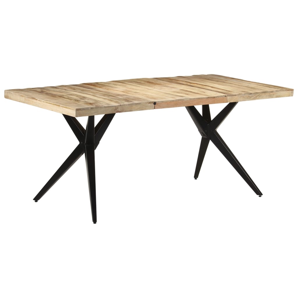 vidaXL Dining Table 180x90x76 cm Rough Mango Wood