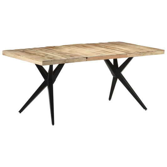vidaXL Dining Table 180x90x76 cm Rough Mango Wood