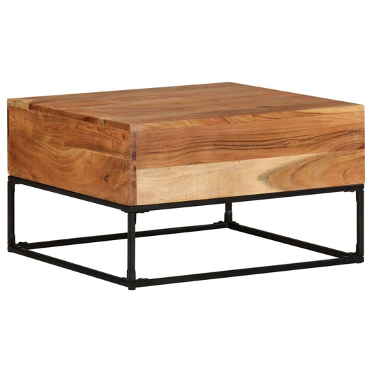 vidaXL Coffee Table 68x68x41 cm Solid Acacia Wood