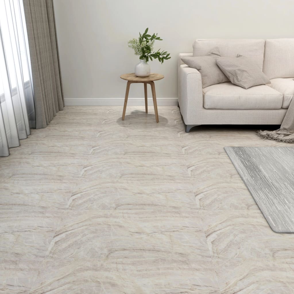 vidaXL Self-adhesive Flooring Planks 55 pcs PVC 5.11 må_ Beige