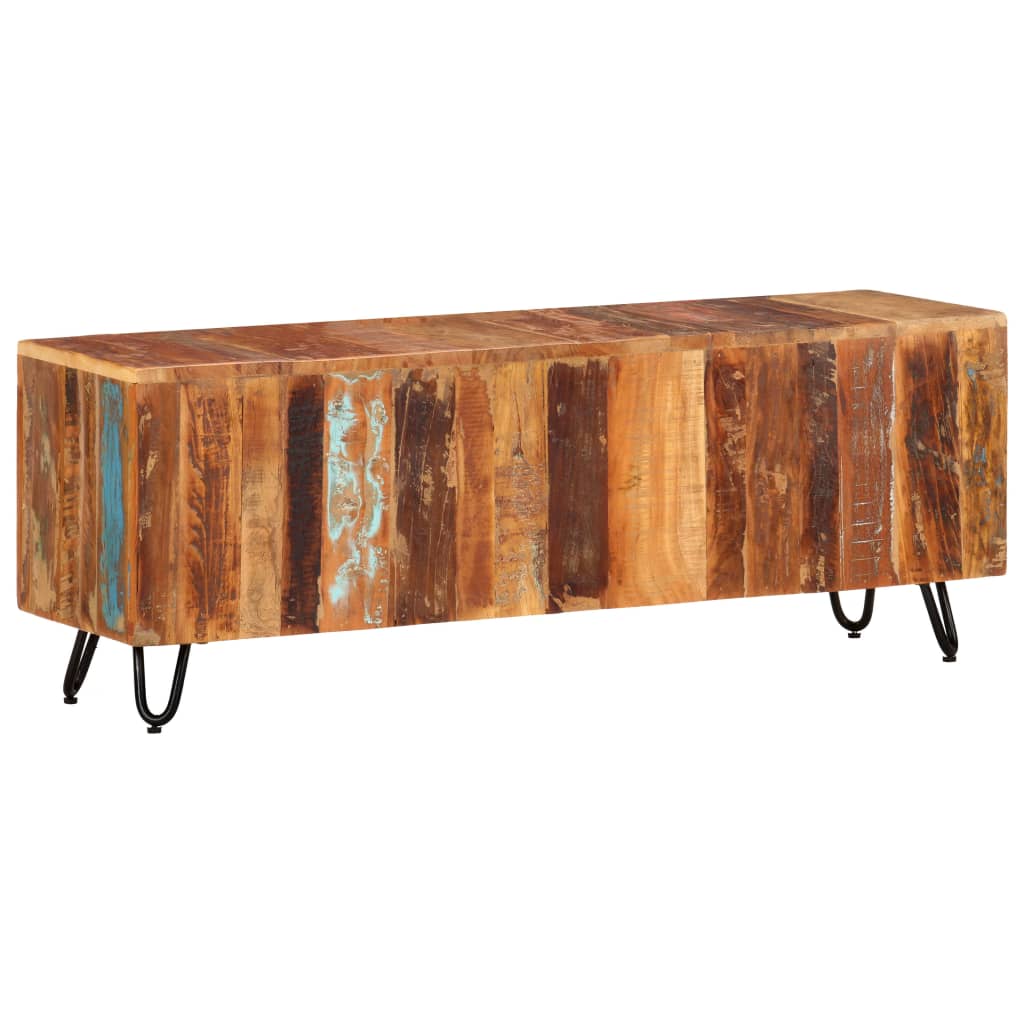 vidaXL TV Cabinet 110x30x40 cm Solid Reclaimed Wood