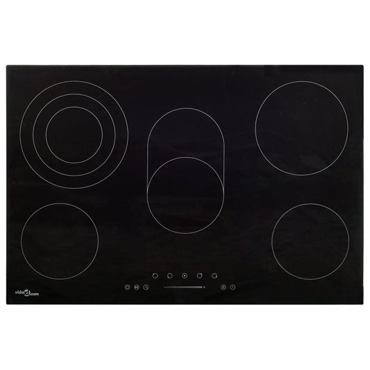 vidaXL Ceramic Hob with 5 Burners Touch Control 90 cm 8500 W