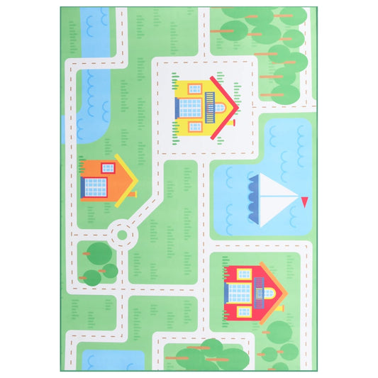 vidaXL Printed Rug Multicolour 80x150 cm Fabric