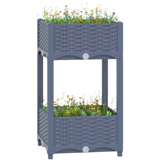 vidaXL Raised Bed 40x40x71 cm Polypropylene
