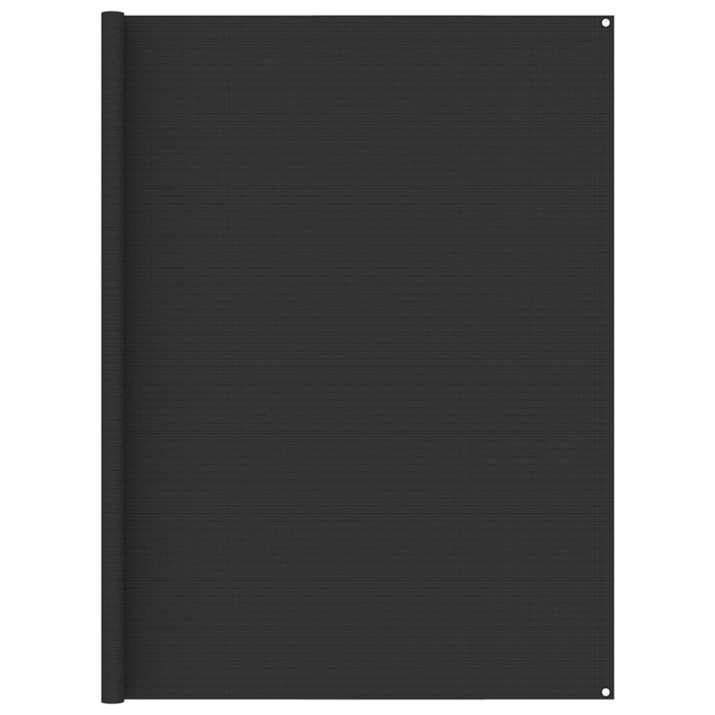 vidaXL Tent Carpet 250x250 cm Anthracite HDPE