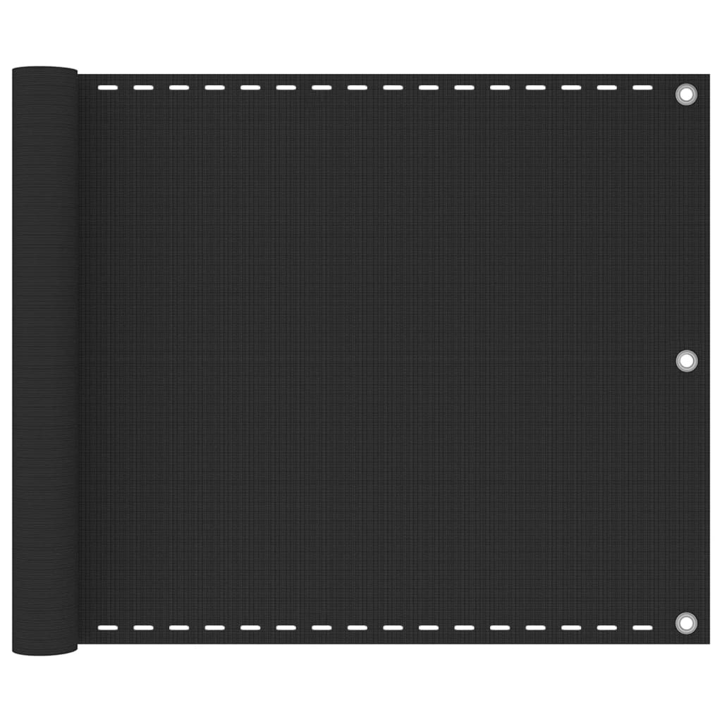 vidaXL Balcony Screen Anthracite 75x300 cm HDPE