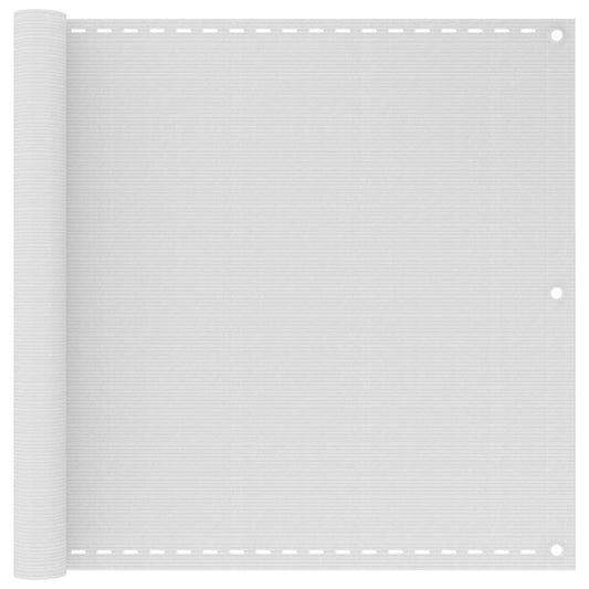 vidaXL Balcony Screen White 90x300 cm HDPE