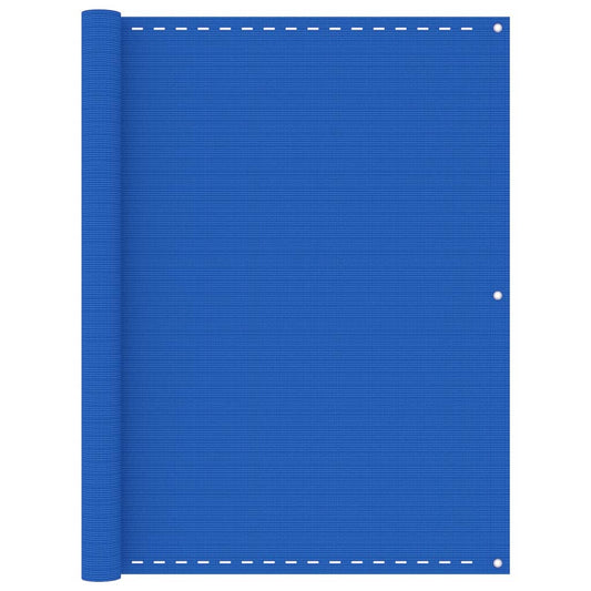 vidaXL Balcony Screen Blue 120x500 cm HDPE