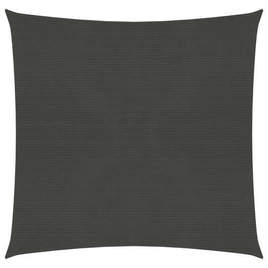 vidaXL Sunshade Sail 160 g/må_ Anthracite 3x3 m HDPE
