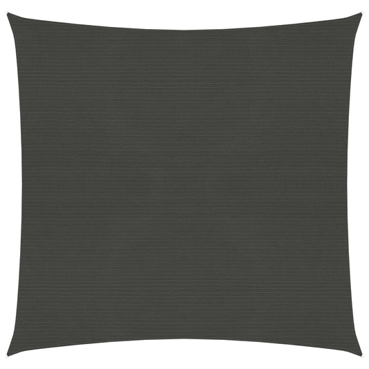 vidaXL Sunshade Sail 160 g/må_ Anthracite 5x5 m HDPE