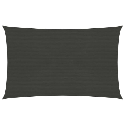 vidaXL Sunshade Sail 160 g/må_ Anthracite 3x4 m HDPE