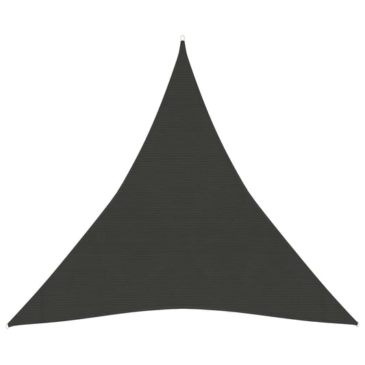vidaXL Sunshade Sail 160 g/må_ Anthracite 4x4x4 m HDPE