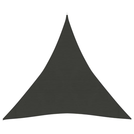 vidaXL Sunshade Sail 160 g/må_ Anthracite 4.5x4.5x4.5 m HDPE