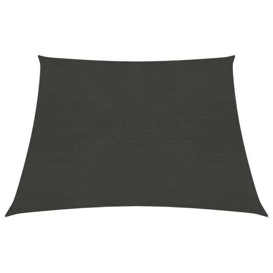vidaXL Sunshade Sail 160 g/må_ Anthracite 3/4x3 m HDPE