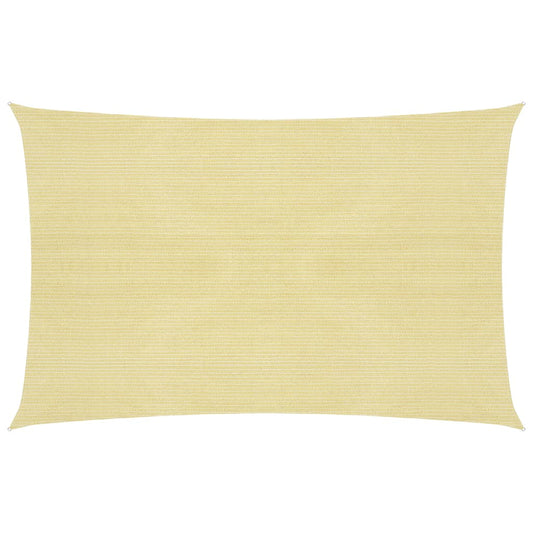 vidaXL Sunshade Sail 160 g/må_ Beige 2x2.5 m HDPE