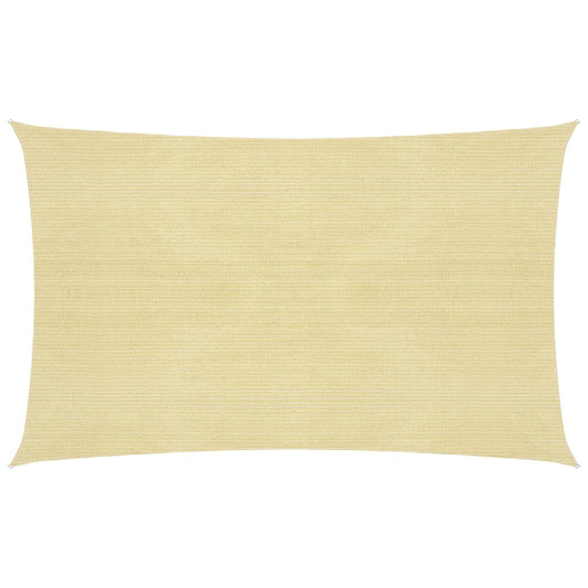 vidaXL Sunshade Sail 160 g/må_ Beige 2.5x4.5 m HDPE