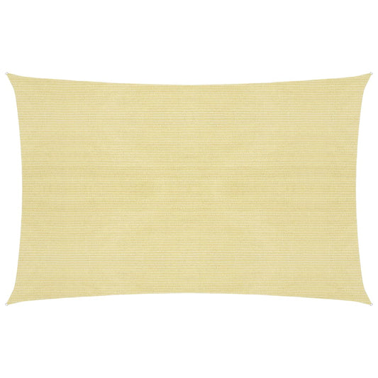 vidaXL Sunshade Sail 160 g/må_ Beige 3x4 m HDPE