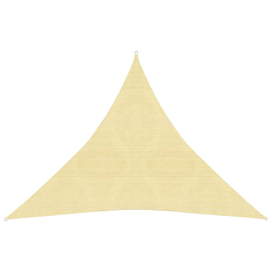 vidaXL Sunshade Sail 160 g/må_ Beige 3x3x3 m HDPE
