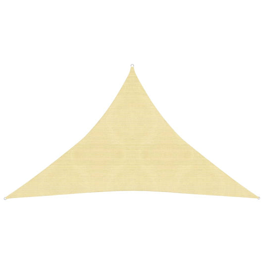 vidaXL Sunshade Sail 160 g/må_ Beige 3x3x4.2 m HDPE