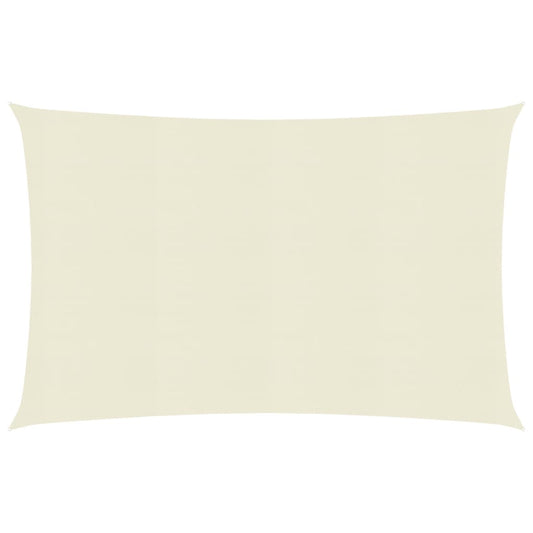 vidaXL Sunshade Sail 160 g/må_ Cream 2x3.5 m HDPE