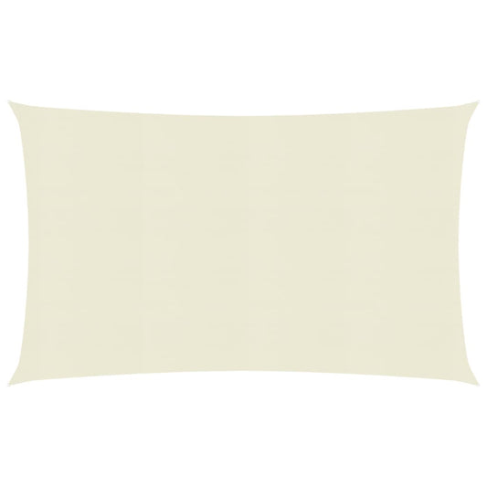 vidaXL Sunshade Sail 160 g/må_ Cream 2x4.5 m HDPE