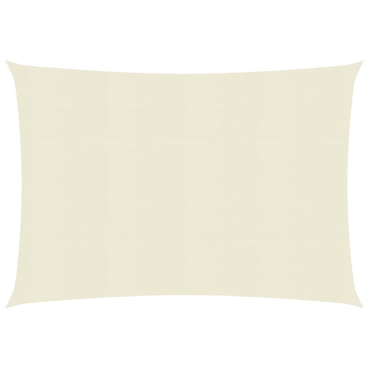 vidaXL Sunshade Sail 160 g/må_ Cream 3x4 m HDPE