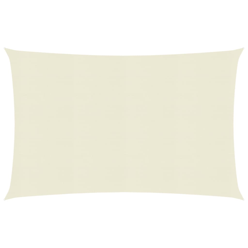 vidaXL Sunshade Sail 160 g/må_ Cream 3x5 m HDPE