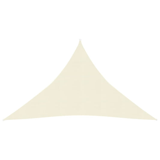 vidaXL Sunshade Sail 160 g/må_ Cream 2.5x2.5x3.5 m HDPE