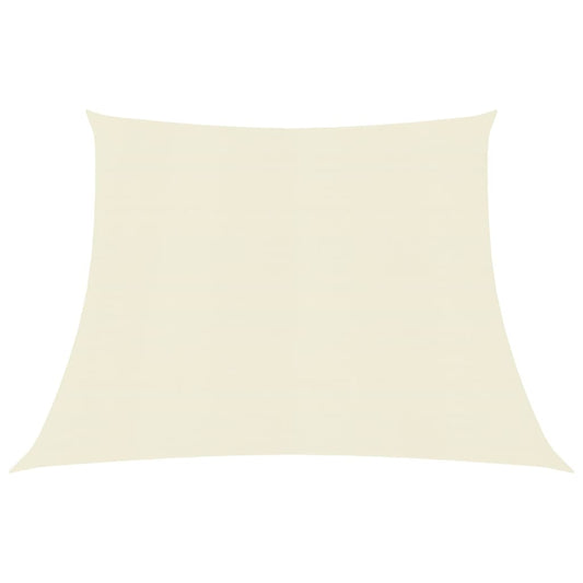 vidaXL Sunshade Sail 160 g/må_ Cream 3/4x3 m HDPE
