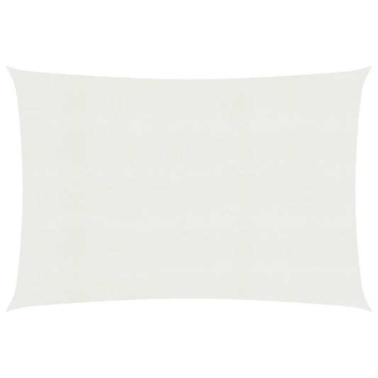 vidaXL Sunshade Sail 160 g/må_ White 3x4.5 m HDPE