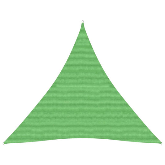 vidaXL Sunshade Sail 160 g/må_ Light Green 3.6x3.6x3.6 m HDPE