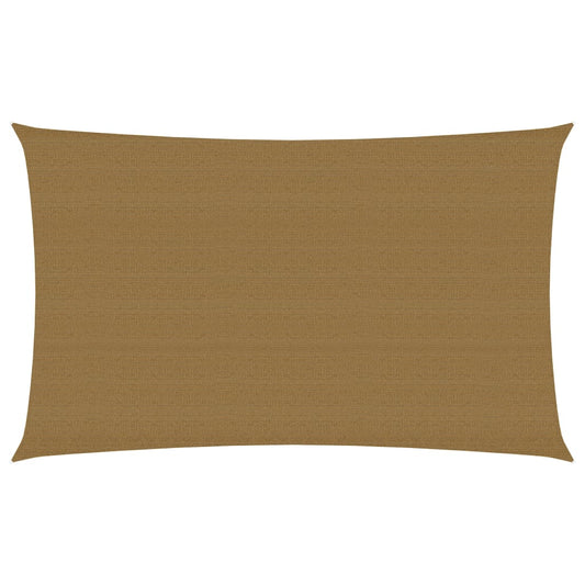vidaXL Sunshade Sail 160 g/må_ Taupe 2x4.5 m HDPE