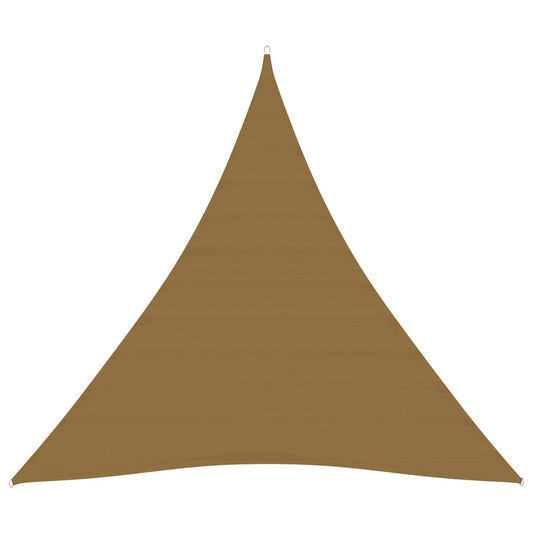 vidaXL Sunshade Sail 160 g/må_ Taupe 3.6x3.6x3.6 m HDPE