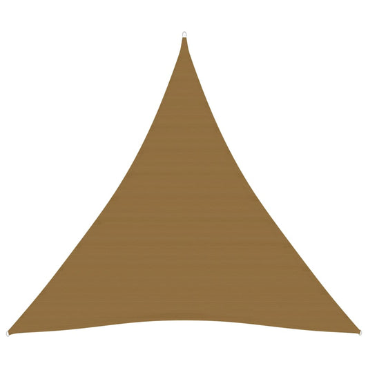 vidaXL Sunshade Sail 160 g/må_ Taupe 4x4x4 m HDPE