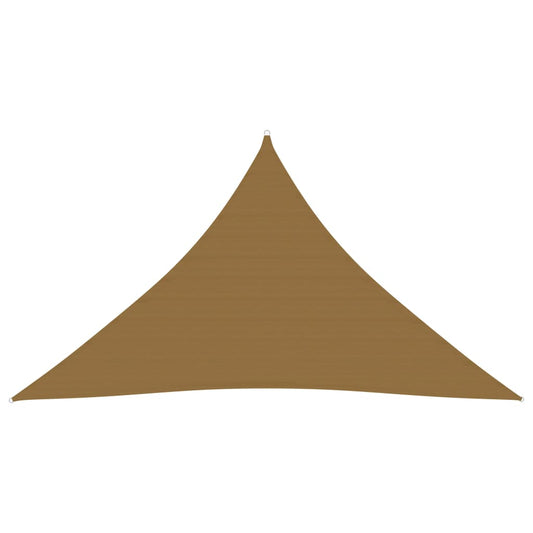 vidaXL Sunshade Sail 160 g/må_ Taupe 5x5x6 m HDPE