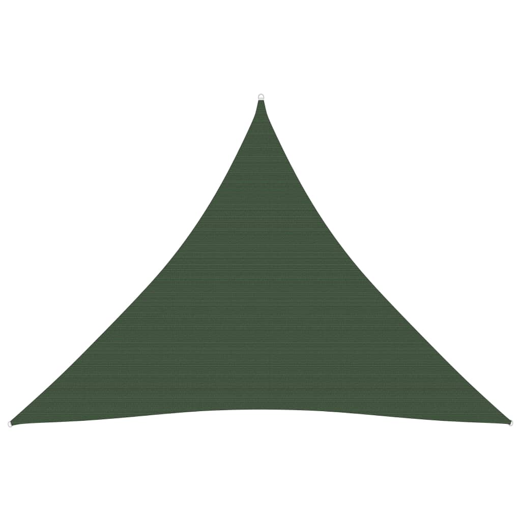 vidaXL Sunshade Sail 160 g/må_ Dark Green 3x3x3 m HDPE